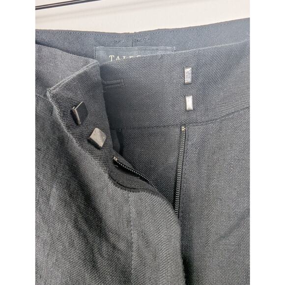 NWT Talbots Black Heritage Linen Wide Leg Trouser Pant - Picture 4 of 8